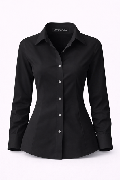 Camisa Essenza Nero Manga Larga