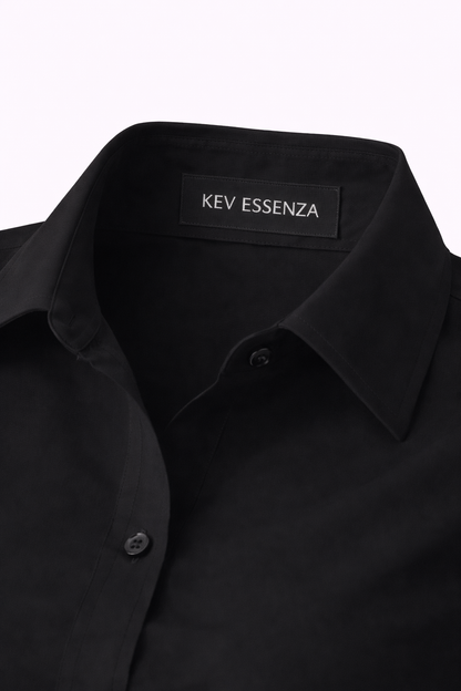 Camisa Essenza Nero Manga Larga