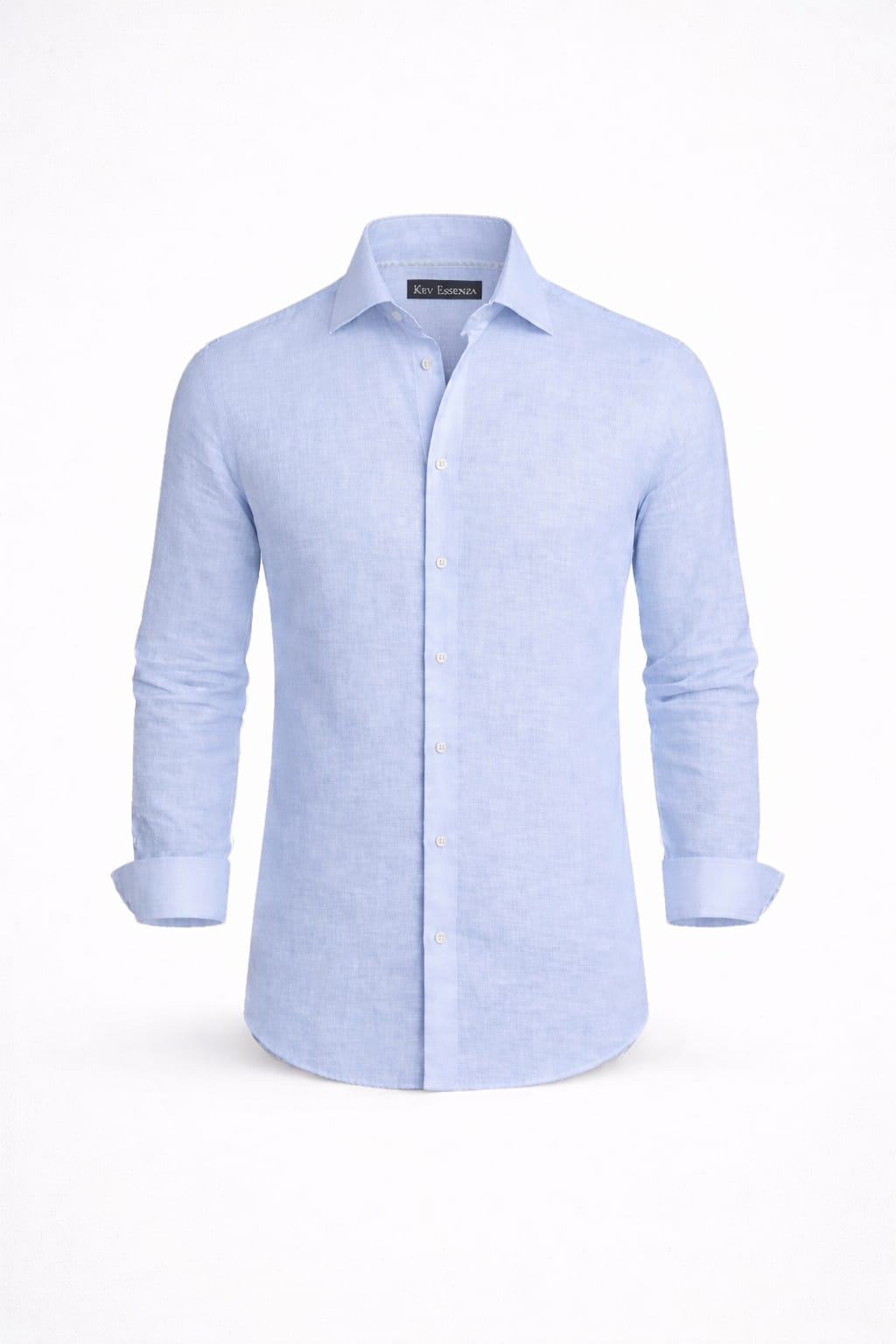 Camisa Lino Manga Larga Semi Slim