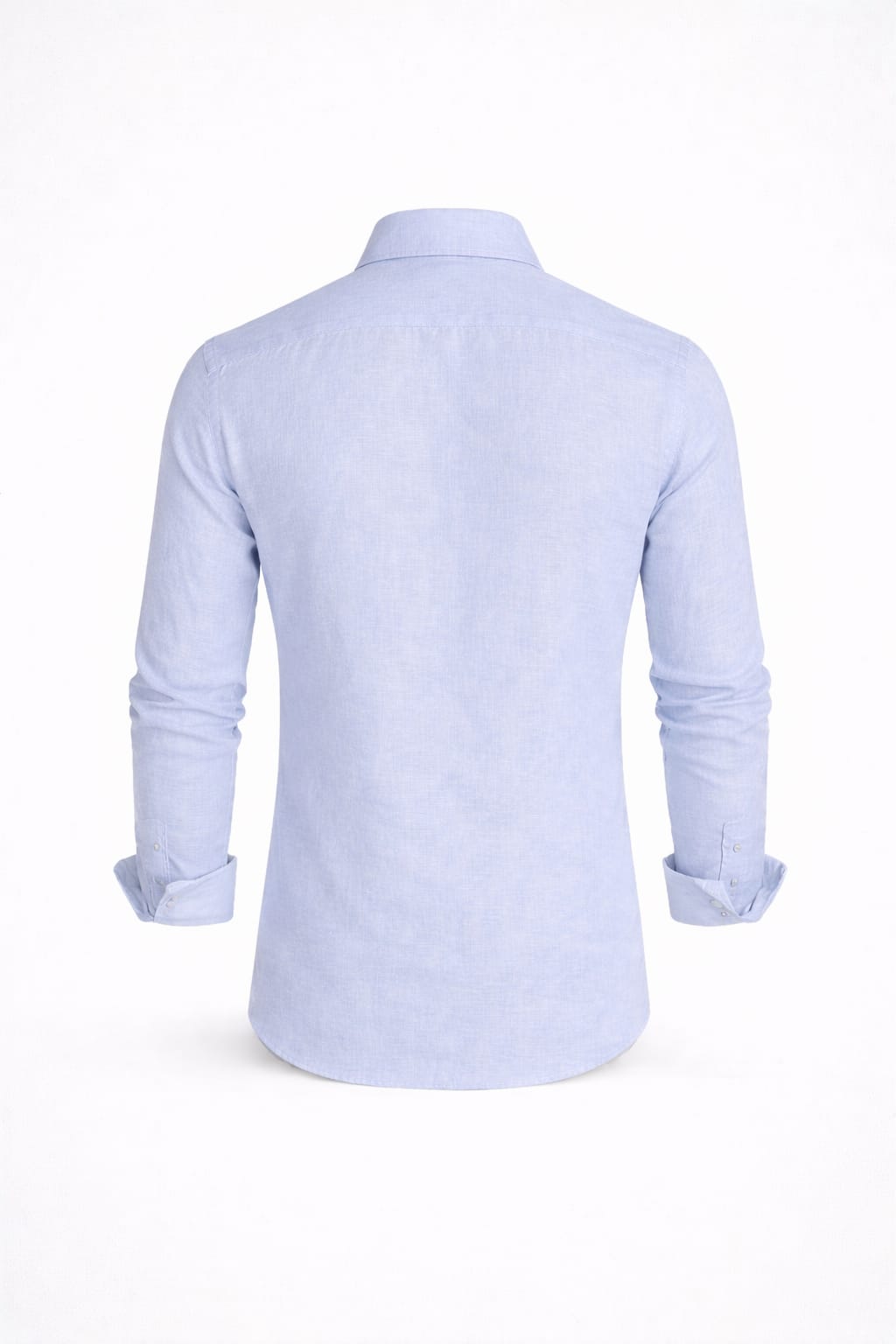 Camisa Lino Manga Larga Semi Slim