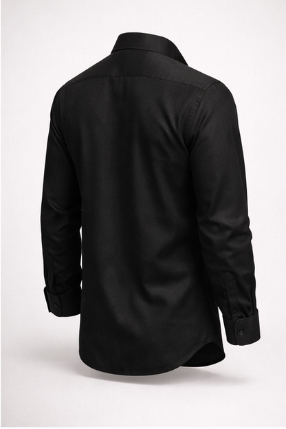 Camisa Essenza Nero Manga Larga