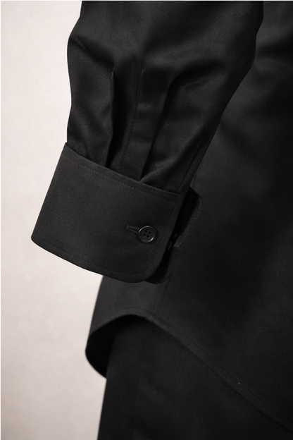 Camisa Essenza Nero Manga Larga